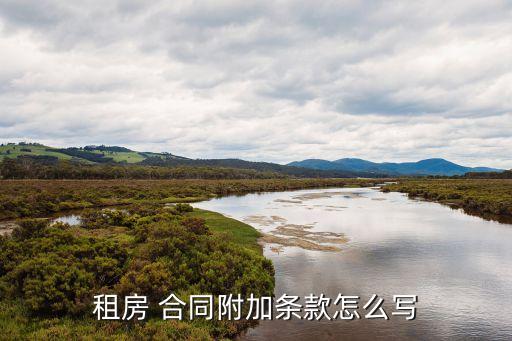 合同附帶協(xié)議怎么寫,提前終止租房合同協(xié)議怎么寫