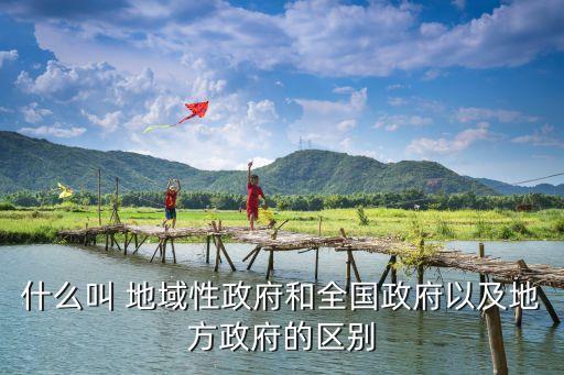 什么叫 地域性政府和全國政府以及地方政府的區(qū)別