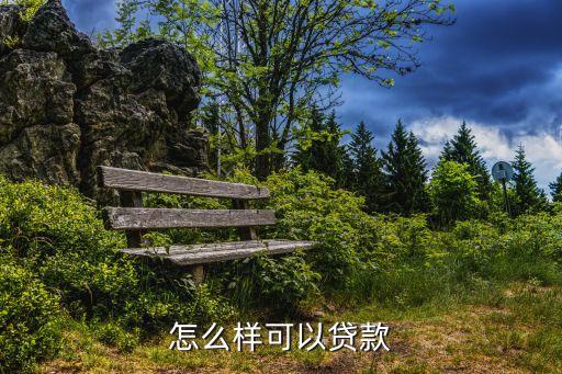 怎么樣可以貸款