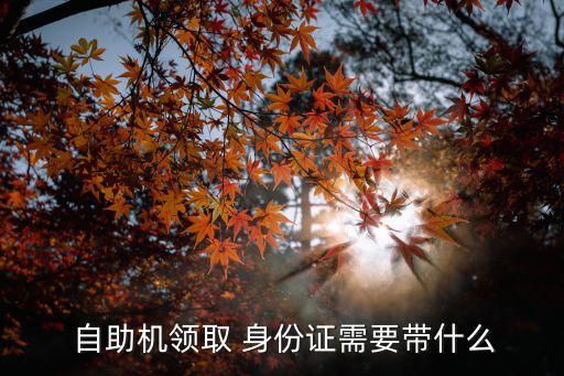 自助辦理身份證