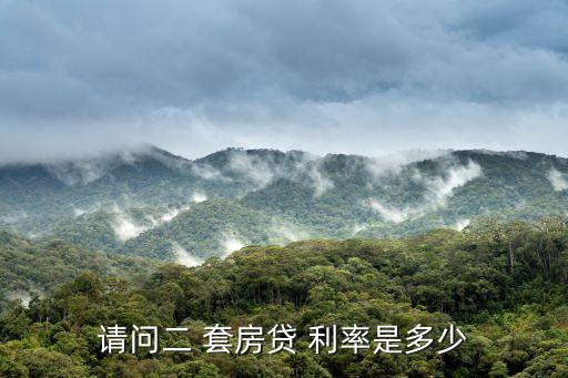 請問二 套房貸 利率是多少