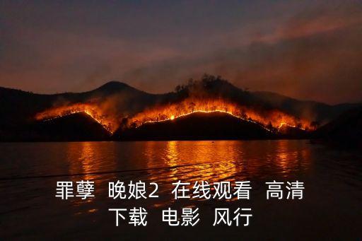 罪孽  晚娘2  在線觀看  高清下載  電影  風(fēng)行
