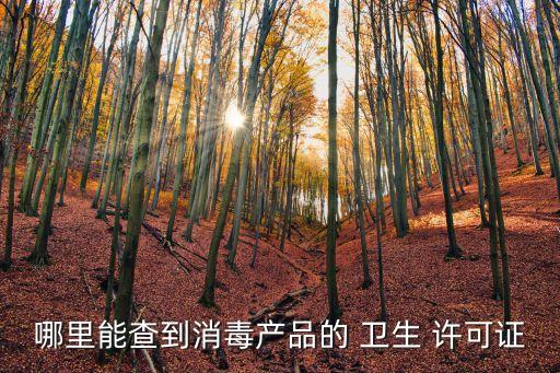 衛(wèi)生許可證查詢,消毒產(chǎn)品生產(chǎn)企業(yè)衛(wèi)生許可證查詢