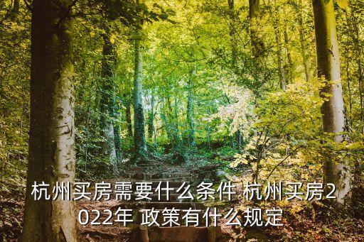 杭州限購政策,2023年杭州限購政策