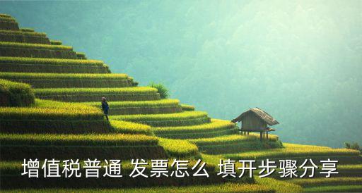 增值稅普通 發(fā)票怎么 填開步驟分享