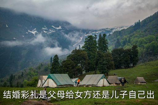 結(jié)婚彩禮是父母給女方還是兒子自己出