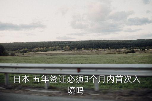 日本五年多次