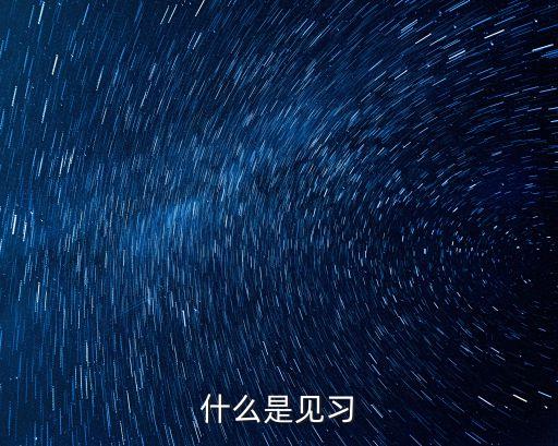 什么是見習