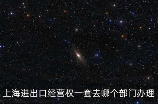 上海進(jìn)出口經(jīng)營權(quán)一套去哪個(gè)部門辦理