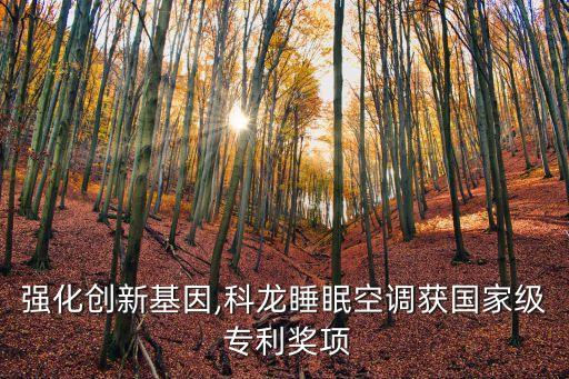 強化創(chuàng)新基因,科龍睡眠空調(diào)獲國家級 專利獎項