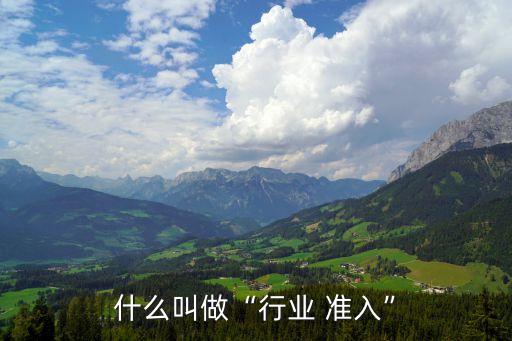 準(zhǔn)入是什么意思,擴(kuò)大市場準(zhǔn)入是什么意思