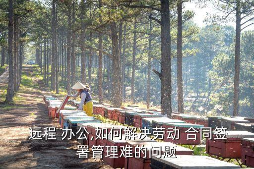 遠程辦公怎么簽合同