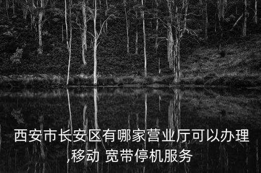  西安市長(zhǎng)安區(qū)有哪家營(yíng)業(yè)廳可以辦理,移動(dòng) 寬帶停機(jī)服務(wù)