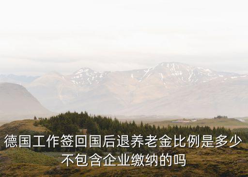 德國養(yǎng)老，德國工作簽回國后退養(yǎng)老金比例是多少不包含企業(yè)繳納的嗎