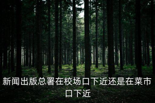 新聞出版總署在校場(chǎng)口下近還是在菜市口下近