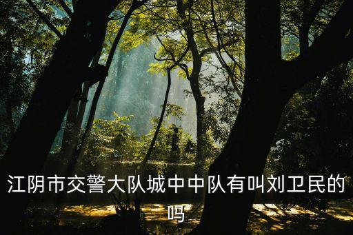 劉衛(wèi)民，江陰市交警大隊(duì)城中中隊(duì)有叫劉衛(wèi)民的嗎