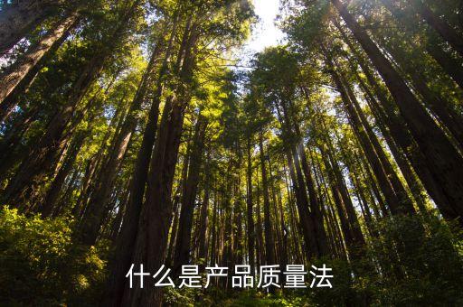 什么是產(chǎn)品質(zhì)量法