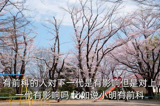 有案底影響幾代人呢，犯過(guò)罪會(huì)影響下一代嗎
