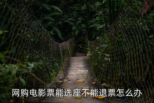 電影票不能退票怎么辦，網(wǎng)購電影票能選座不能退票怎么辦