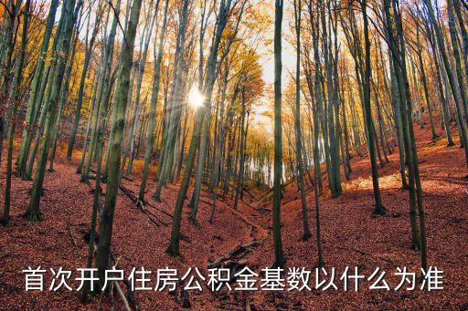 首次開戶住房公積金基數(shù)以什么為準