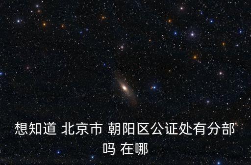 朝陽區(qū)公證處，朝陽區(qū)公證處在哪里