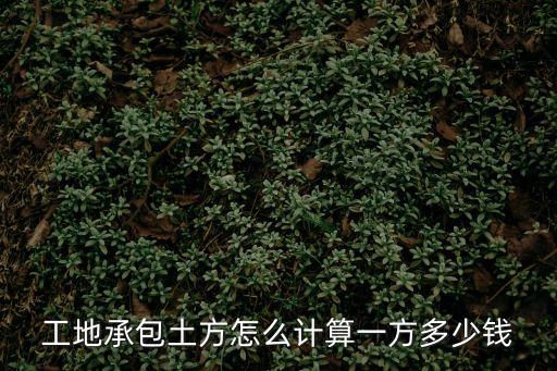 一方土多少錢，回填土存放一方土多少錢