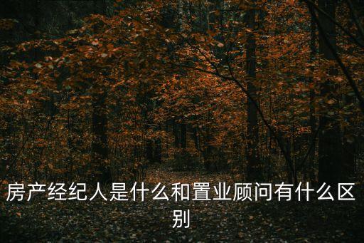 房產(chǎn)經(jīng)紀(jì)人是什么和置業(yè)顧問(wèn)有什么區(qū)別