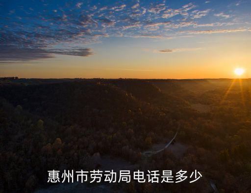 惠州勞動(dòng)局電話，惠州勞動(dòng)局的電話多少