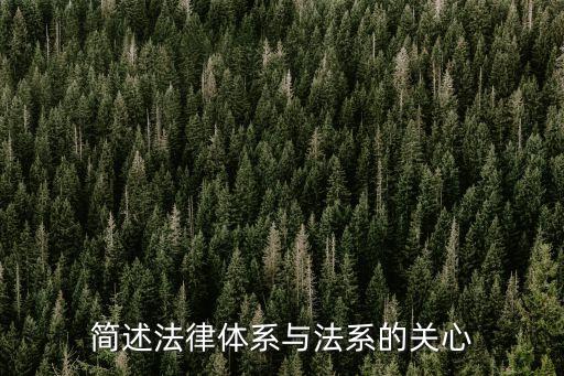 法律體系，我國的法律體系是