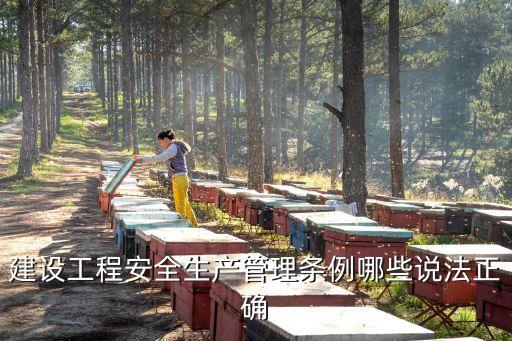 建設工程安全生產(chǎn)管理條例哪些說法正確