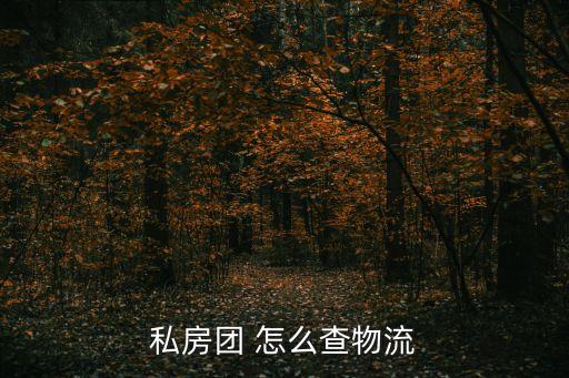 私房團 怎么查物流