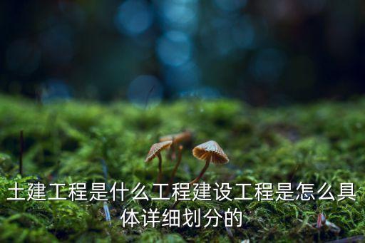 土建工程是什么工程建設(shè)工程是怎么具體詳細(xì)劃分的