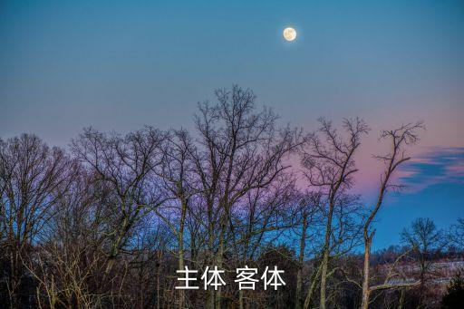 主體 客體