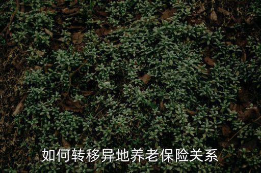 養(yǎng)老保險(xiǎn)異地轉(zhuǎn)移，養(yǎng)老保險(xiǎn)異地轉(zhuǎn)移如何辦理