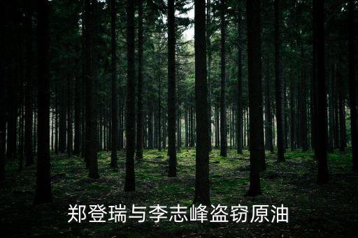 鄭登瑞與李志峰盜竊原油