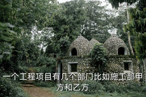 一個(gè)工程項(xiàng)目有幾個(gè)部門比如施工部甲方和乙方