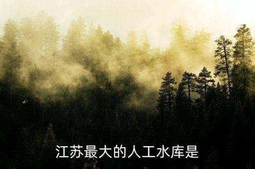 江蘇最大的人工水庫(kù)是