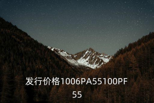 發(fā)行價格1006PA55100PF55