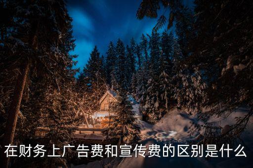 在財(cái)務(wù)上廣告費(fèi)和宣傳費(fèi)的區(qū)別是什么