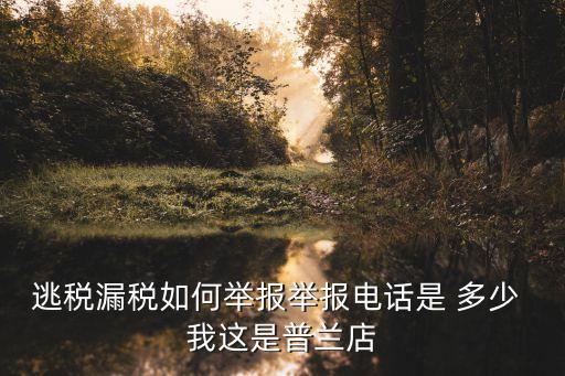 偷稅漏稅舉報(bào)電話，深圳松崗?fù)刀惵┒惻e報(bào)電話是多少