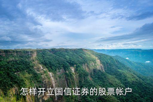 國(guó)信證券開戶，怎樣開立國(guó)信證券的股票帳戶