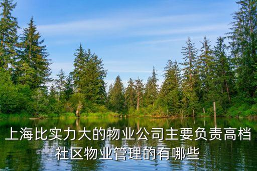 上海物業(yè)，上海一級(jí)資質(zhì)物業(yè)管理公司有哪些