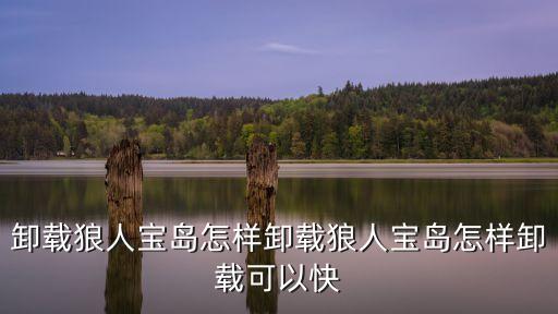 卸載狼人寶島怎樣卸載狼人寶島怎樣卸載可以快
