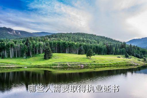 哪些人需要取得執(zhí)業(yè)證書