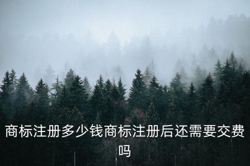 商標注冊費，商標注冊多少錢