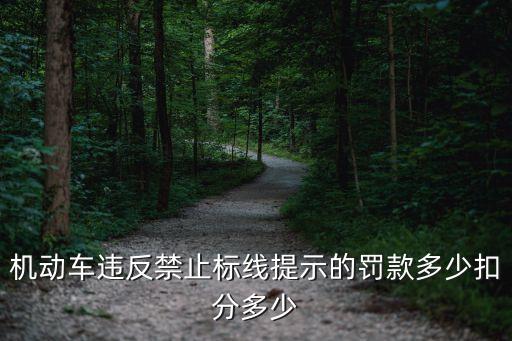 機(jī)動(dòng)車違反禁止標(biāo)線指示的，機(jī)動(dòng)車違反禁止標(biāo)線提示的罰款多少扣分多少