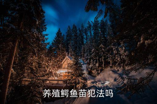 養(yǎng)殖鱷魚苗犯法嗎