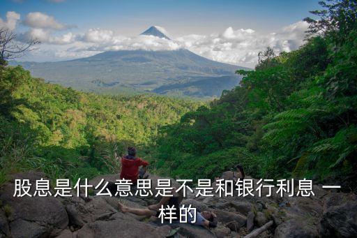 股息，股息是什么