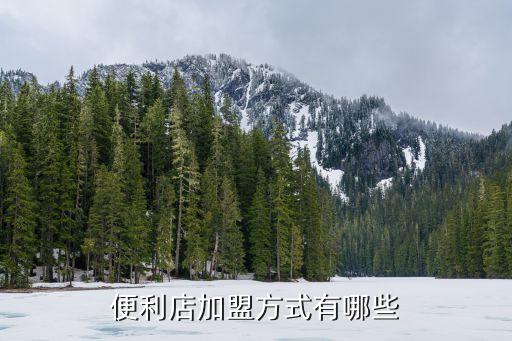 便利店加盟方式有哪些