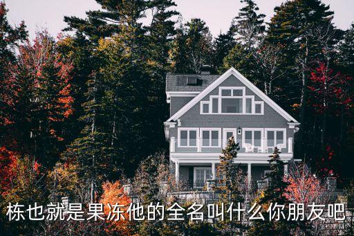 棟也就是果凍他的全名叫什么你朋友吧